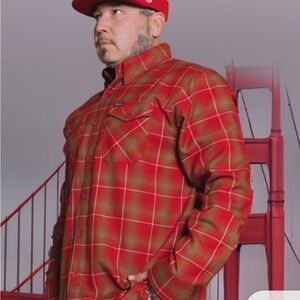 NWT MENS DIXXON FLANNEL BANG BANG LIMITED EDITION BUTTON DOWN SHIRT